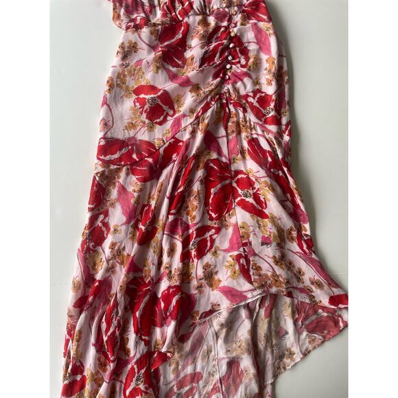 Parker Vivi Silk Floral Midi Dress Size 2 - Picture 8 of 11